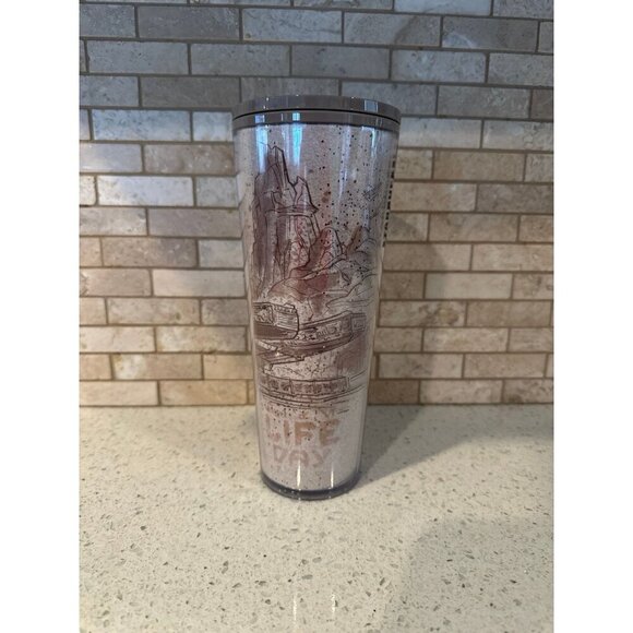 DisneyParks‎ Star Wars Galaxy Edge LIFE DAY STARBUCKS Wookie  Venti Tumbler - - Picture 2 of 6